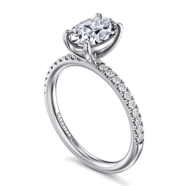 Oval Diamond Solitaire Semi Mount Image 3 Meigs Jewelry Tahlequah, OK