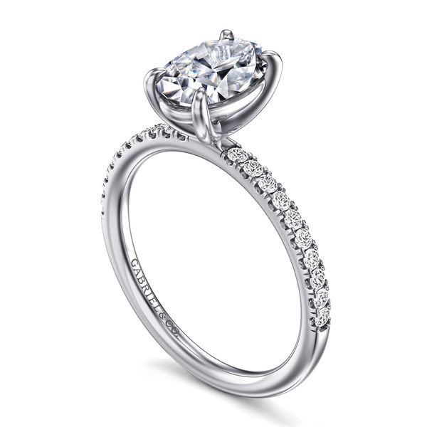 Oval Diamond Solitaire Semi Mount Image 3 Meigs Jewelry Tahlequah, OK