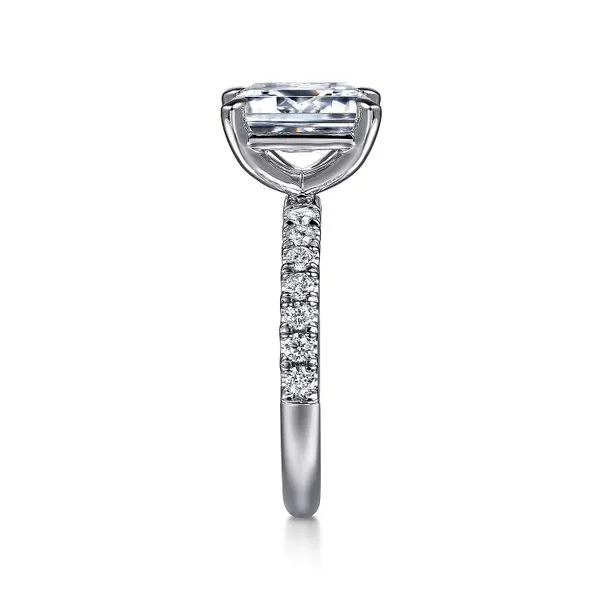 Emerald Cut Diamond Solitaire Semi Mount Image 4 Meigs Jewelry Tahlequah, OK