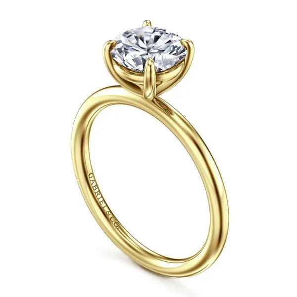 Round Polished Solitaire Semi Mount Image 3 Meigs Jewelry Tahlequah, OK