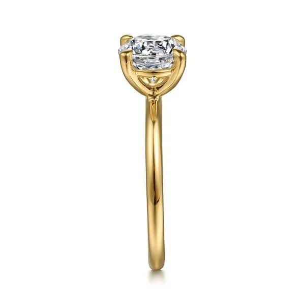 Round Polished Solitaire Semi Mount Image 4 Meigs Jewelry Tahlequah, OK