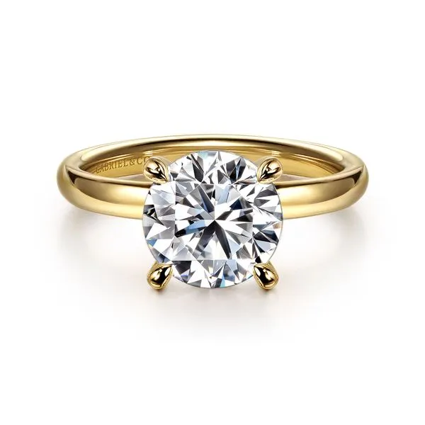 Round Polished Diamond Solitaire Semi Mount Meigs Jewelry Tahlequah, OK