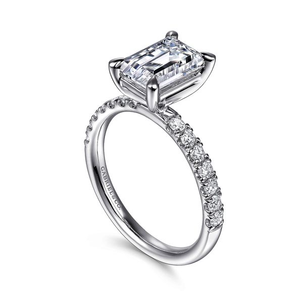 Emerald Cut Diamond Solitaire Semi Mount Image 3 Meigs Jewelry Tahlequah, OK