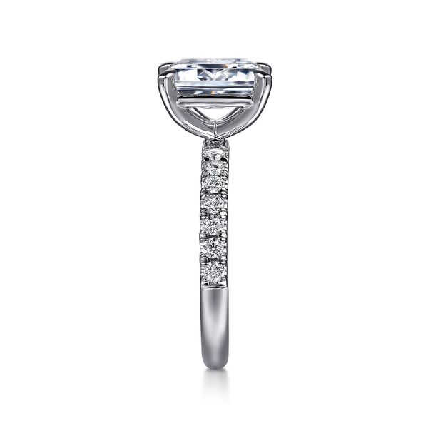 Emerald Cut Diamond Solitaire Semi Mount Image 4 Meigs Jewelry Tahlequah, OK