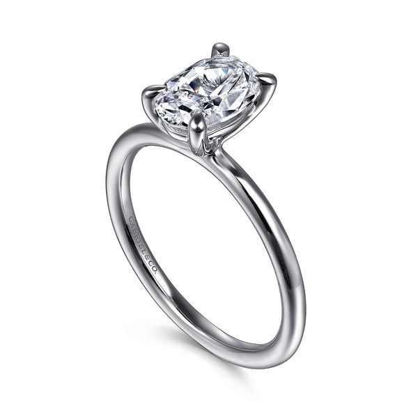 Oval Polished Solitaire Semi Mount Image 3 Meigs Jewelry Tahlequah, OK