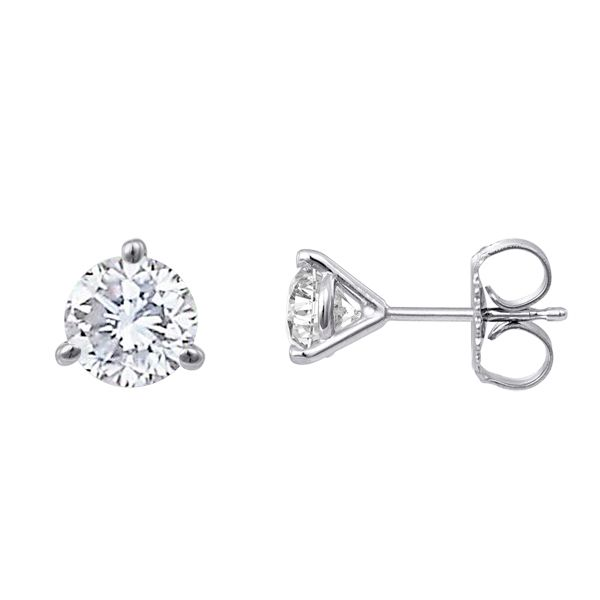 3.0CT Round Diamond Stud Earrings Meigs Jewelry Tahlequah, OK