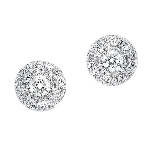 .50CT Diamond Halo Earrings Meigs Jewelry Tahlequah, OK