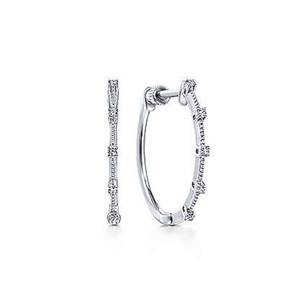 Gabriel & Co. Diamond Hoop Earrings Meigs Jewelry Tahlequah, OK