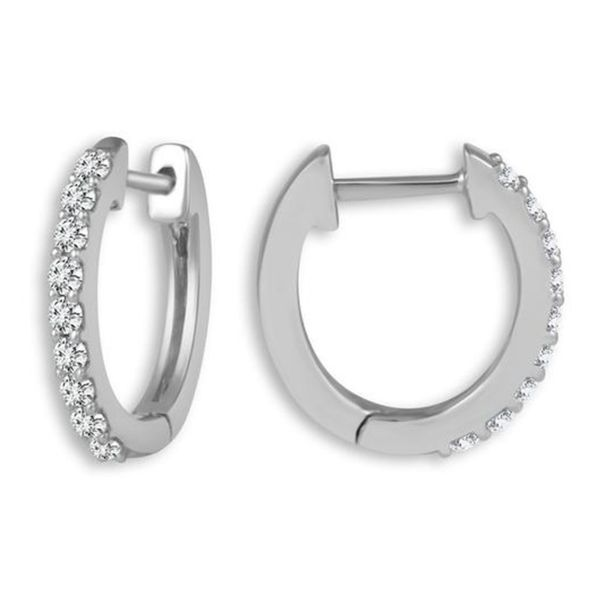 Diamond Huggie Earrings Meigs Jewelry Tahlequah, OK