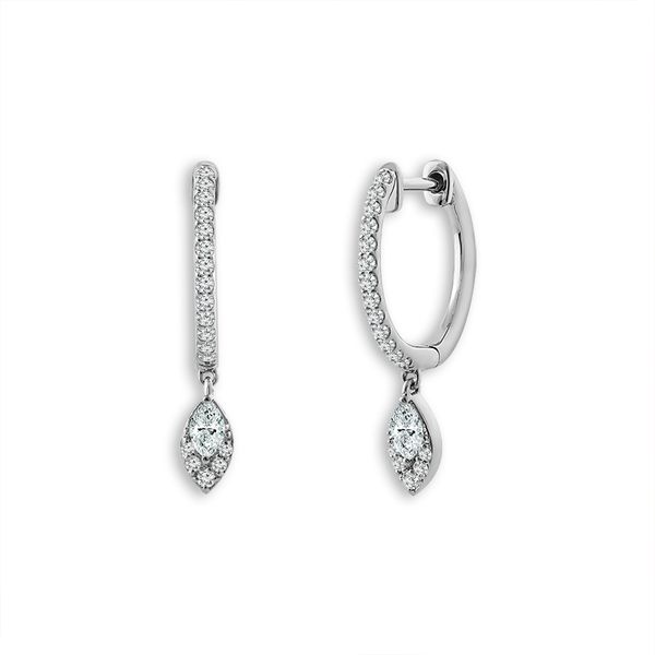 14k White Gold Diamond Earrings Meigs Jewelry Tahlequah, OK