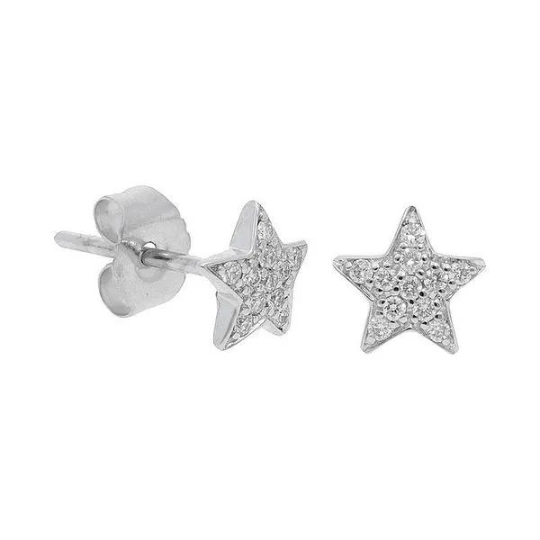 Diamond Star Stud Earrings Meigs Jewelry Tahlequah, OK