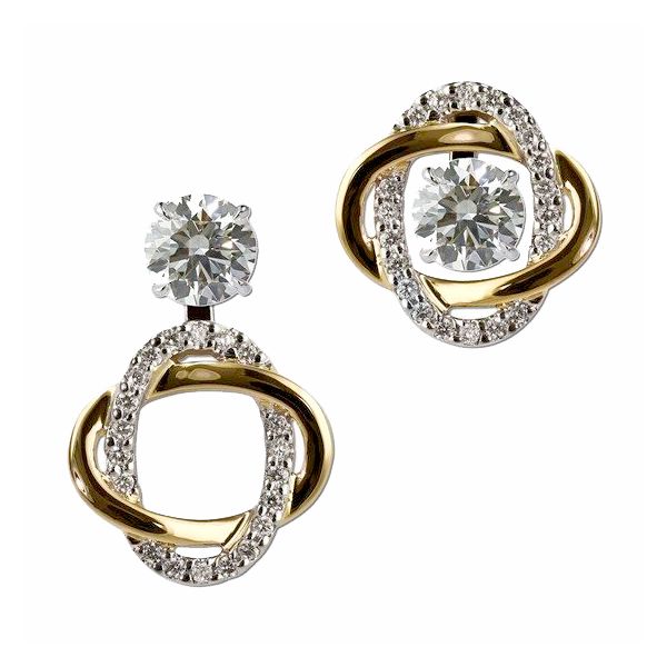 Two Tone Diamond Earring Jackets Meigs Jewelry Tahlequah, OK