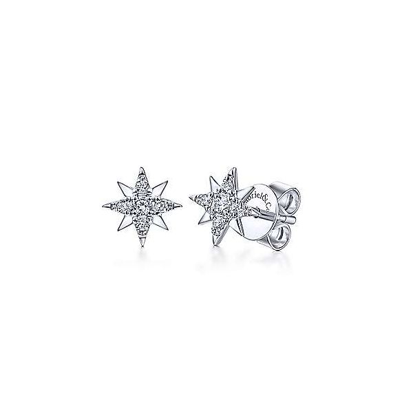 Gabriel & Co. Diamond Star Stud Earrings Meigs Jewelry Tahlequah, OK