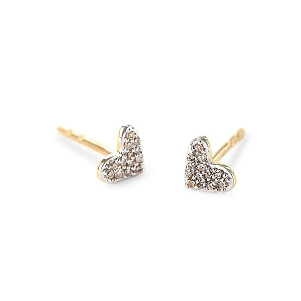 Kendra Scott Diamond Heart Stud Earrings Meigs Jewelry Tahlequah, OK