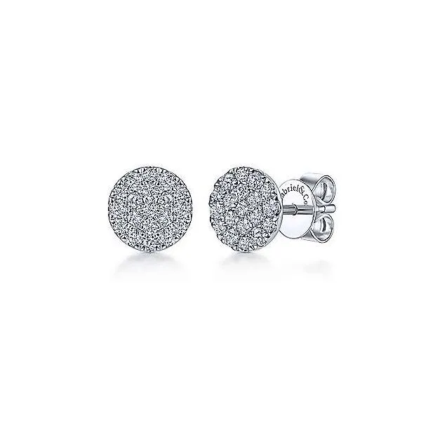 Gabriel & Co. Pave Diamond Studs Meigs Jewelry Tahlequah, OK