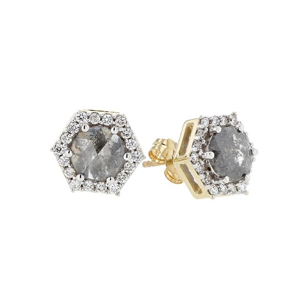 Salt & Pepper Diamond Stud Earrings Meigs Jewelry Tahlequah, OK