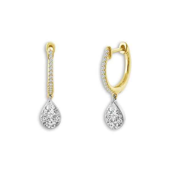 Two Tone Diamond Earrings Meigs Jewelry Tahlequah, OK