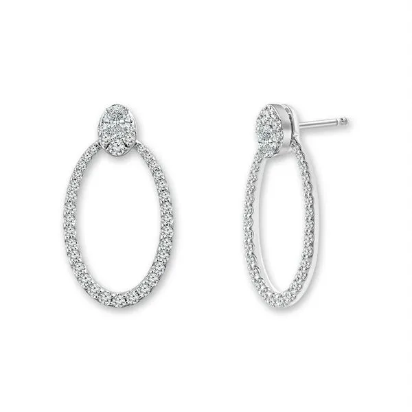 White Gold Diamond Earrings Meigs Jewelry Tahlequah, OK