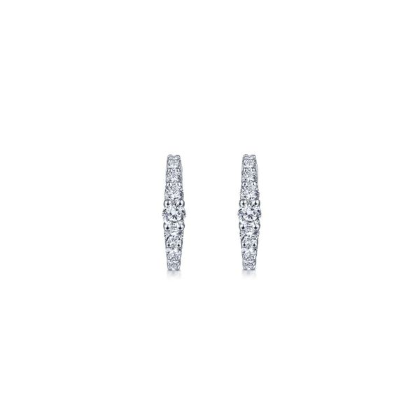 Gabriel & Co. Diamond Huggie Earrings Image 3 Meigs Jewelry Tahlequah, OK