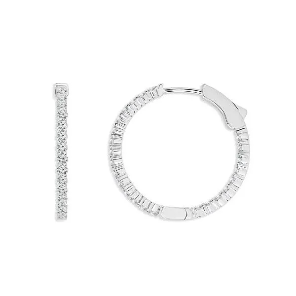 Diamond In & Out Hoop Earrings Meigs Jewelry Tahlequah, OK