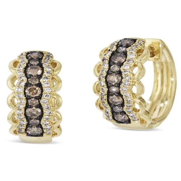 Le Vian Chocolate Diamond Earrings in Honey Gold Meigs Jewelry Tahlequah, OK