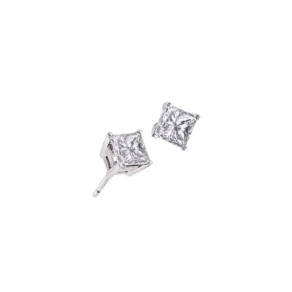.50CT Princess Diamond Stud Earrings Meigs Jewelry Tahlequah, OK