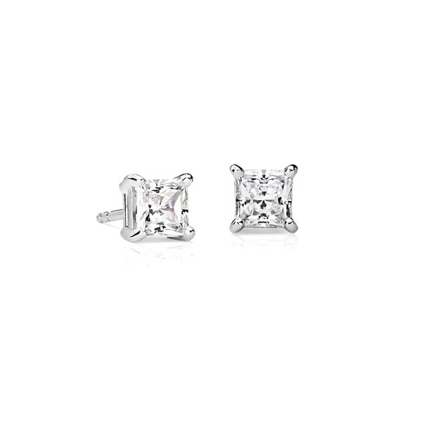 .33CTW Princess Cut Diamond Stud Earrings Meigs Jewelry Tahlequah, OK