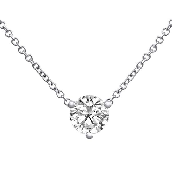 .50CT Round Diamond Solitaire Necklace Meigs Jewelry Tahlequah, OK