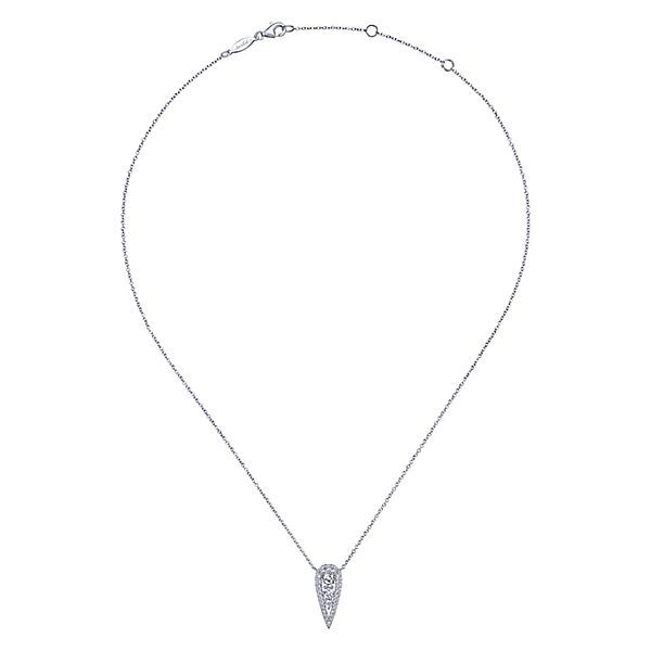 14KW Pear Shaped Diamond Necklace Image 2 Meigs Jewelry Tahlequah, OK