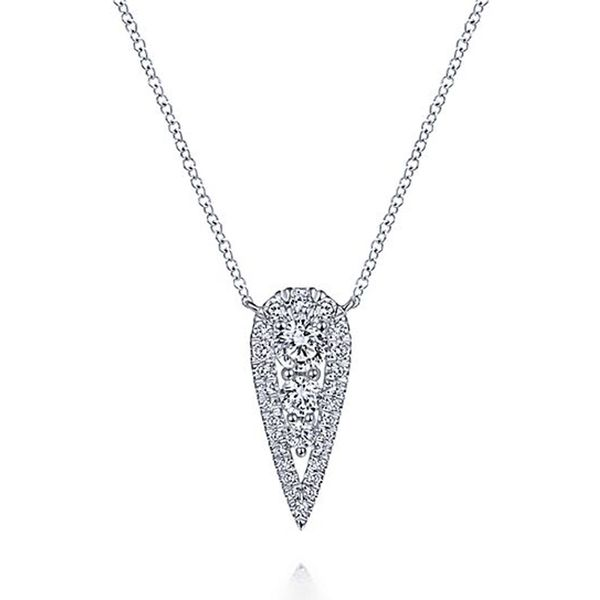 14KW Pear Shaped Diamond Necklace Meigs Jewelry Tahlequah, OK