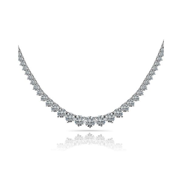 White Gold Diamond Tennis Necklace Meigs Jewelry Tahlequah, OK