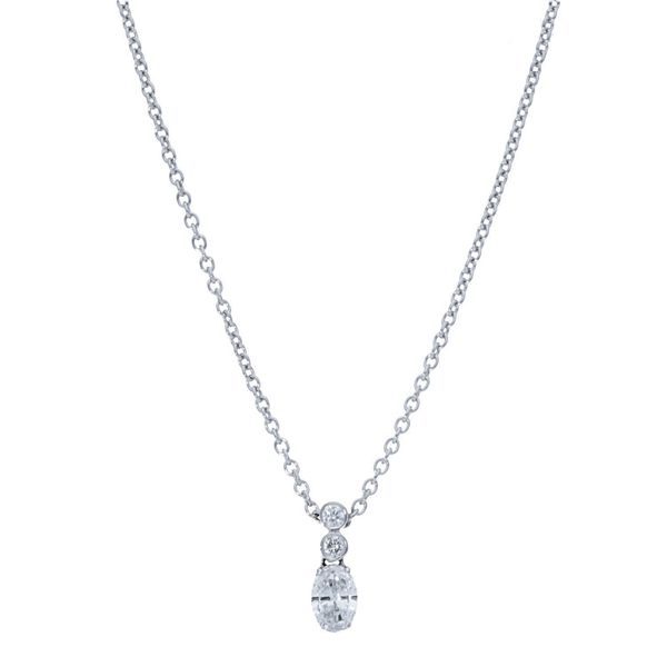 14 Karat White Gold Diamond Necklace Meigs Jewelry Tahlequah, OK