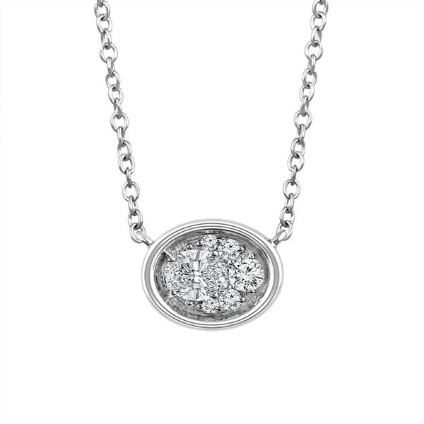 14k White Gold Diamond Necklace Meigs Jewelry Tahlequah, OK