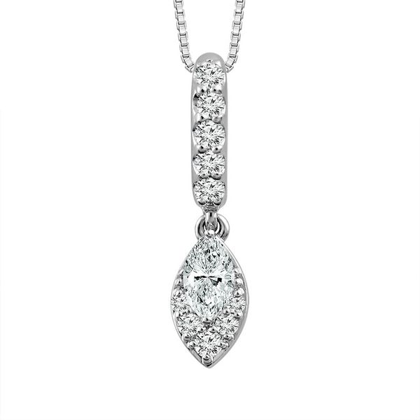 14k White Gold Diamond Necklace Meigs Jewelry Tahlequah, OK