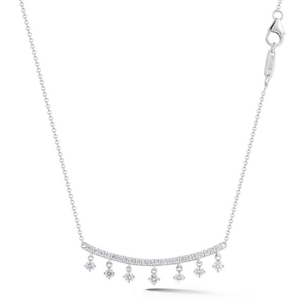 Diamond Bar Necklace With Diamond Dangles Meigs Jewelry Tahlequah, OK