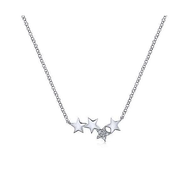 Gabriel & Co. Diamond Star Necklace Meigs Jewelry Tahlequah, OK