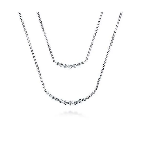 Gabriel & Co. Double Strand Diamond Necklace Meigs Jewelry Tahlequah, OK