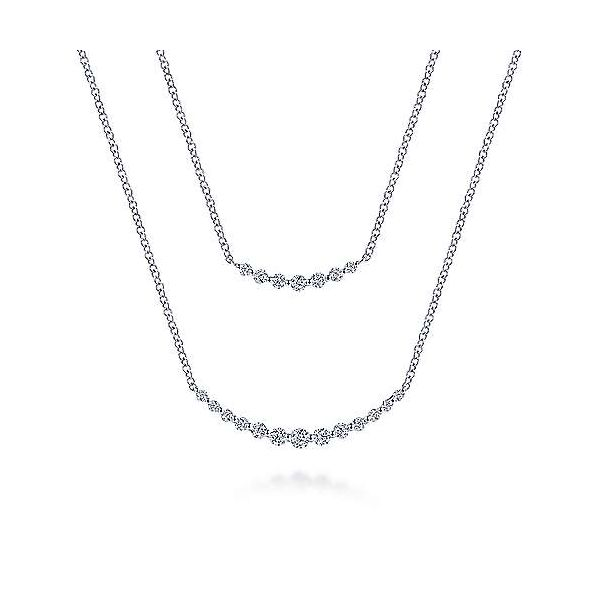 Gabriel & Co. Double Strand Diamond Necklace Meigs Jewelry Tahlequah, OK