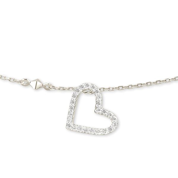Kendra Scott Heart Diamond Necklace Image 2 Meigs Jewelry Tahlequah, OK