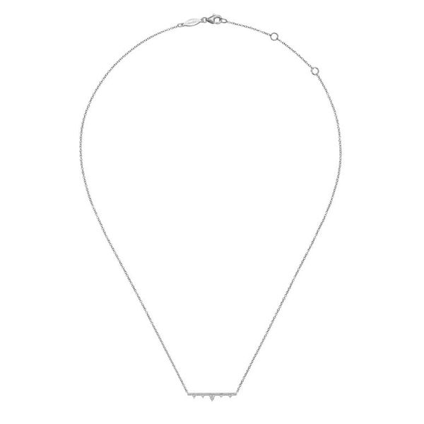 Gabriel & Co. Diamond Bar Necklace Image 2 Meigs Jewelry Tahlequah, OK