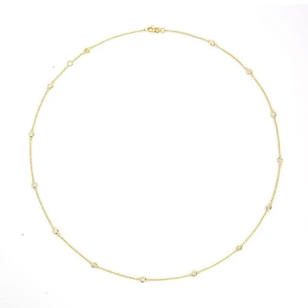 Two Tone Diamond By The Yard Chain Necklace Meigs Jewelry Tahlequah, OK