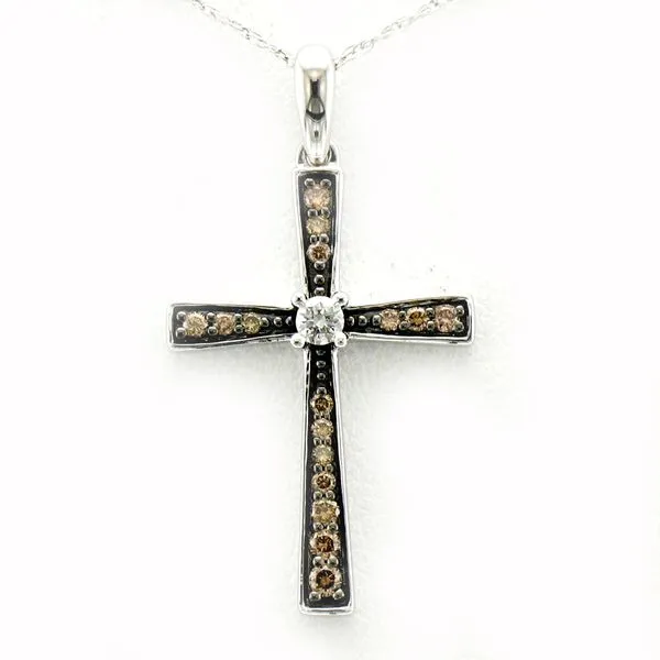 Le Vian Chocolate Diamond Cross Necklace Meigs Jewelry Tahlequah, OK