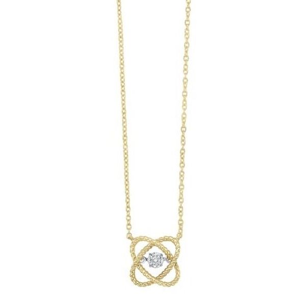 Yellow Gold Love's Crossing Diamond Necklace Image 2 Meigs Jewelry Tahlequah, OK