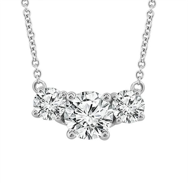 White Gold 3 Diamond Necklace Meigs Jewelry Tahlequah, OK
