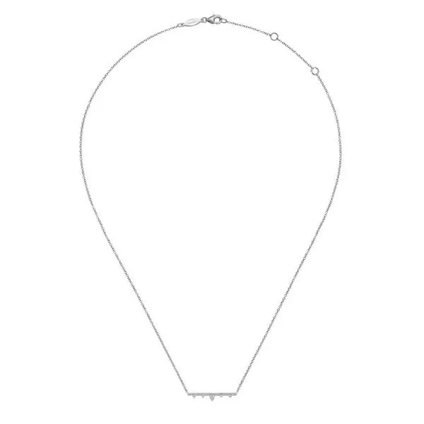 Gabriel & Co. Diamond Bar Necklace Image 2 Meigs Jewelry Tahlequah, OK