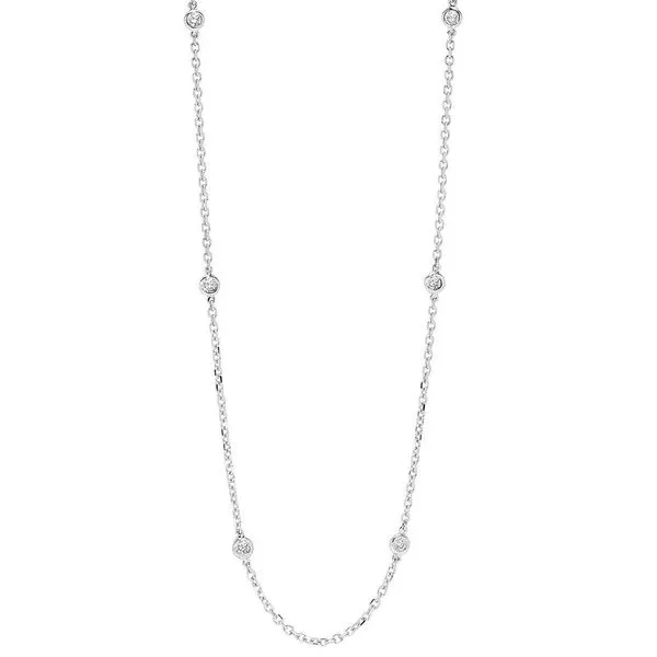 White Gold Diamonds By The Yard Necklace Meigs Jewelry Tahlequah, OK