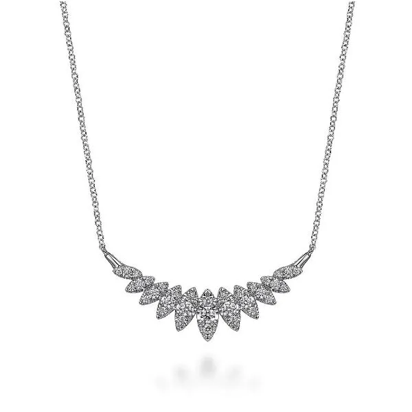 Gabriel & Co. Diamond Marquise Bar Necklace Meigs Jewelry Tahlequah, OK