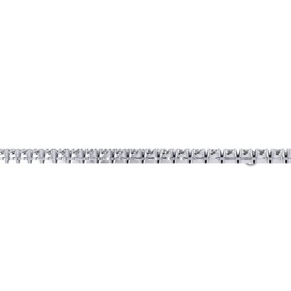 White Gold Diamond Tennis Necklace Image 2 Meigs Jewelry Tahlequah, OK