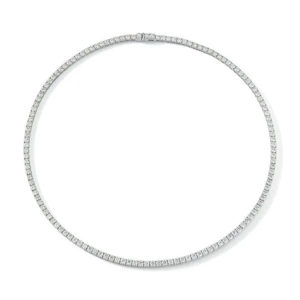 White Gold Diamond Tennis Necklace Meigs Jewelry Tahlequah, OK