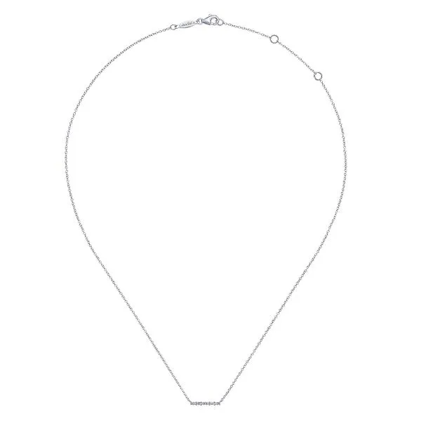 Gabriel & Co. Diamond Bar Necklace Image 2 Meigs Jewelry Tahlequah, OK